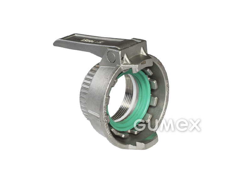 MK-Kupplung, DN50, Innengewinde BSPP 2", 16bar, Dichtung Hypalon, Gewindedichtung PTFE, Edelstahl, 